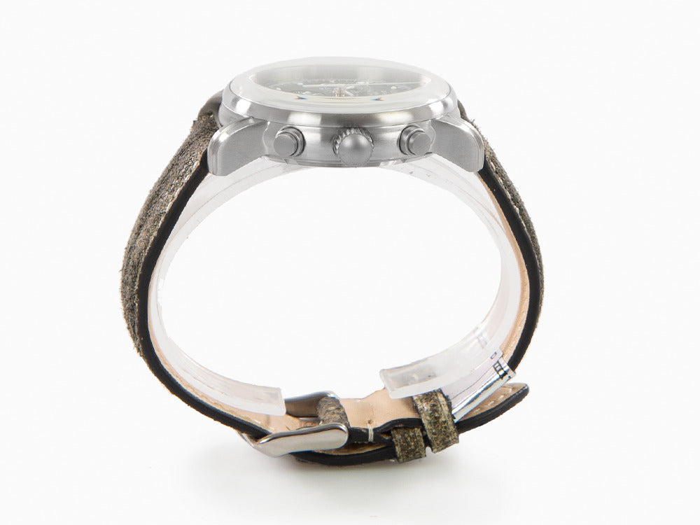 Reloj de Cuarzo Zeppelin 100 Years Zeppelin Ed. 1, Verde, 42 mm, Día, 8680-4