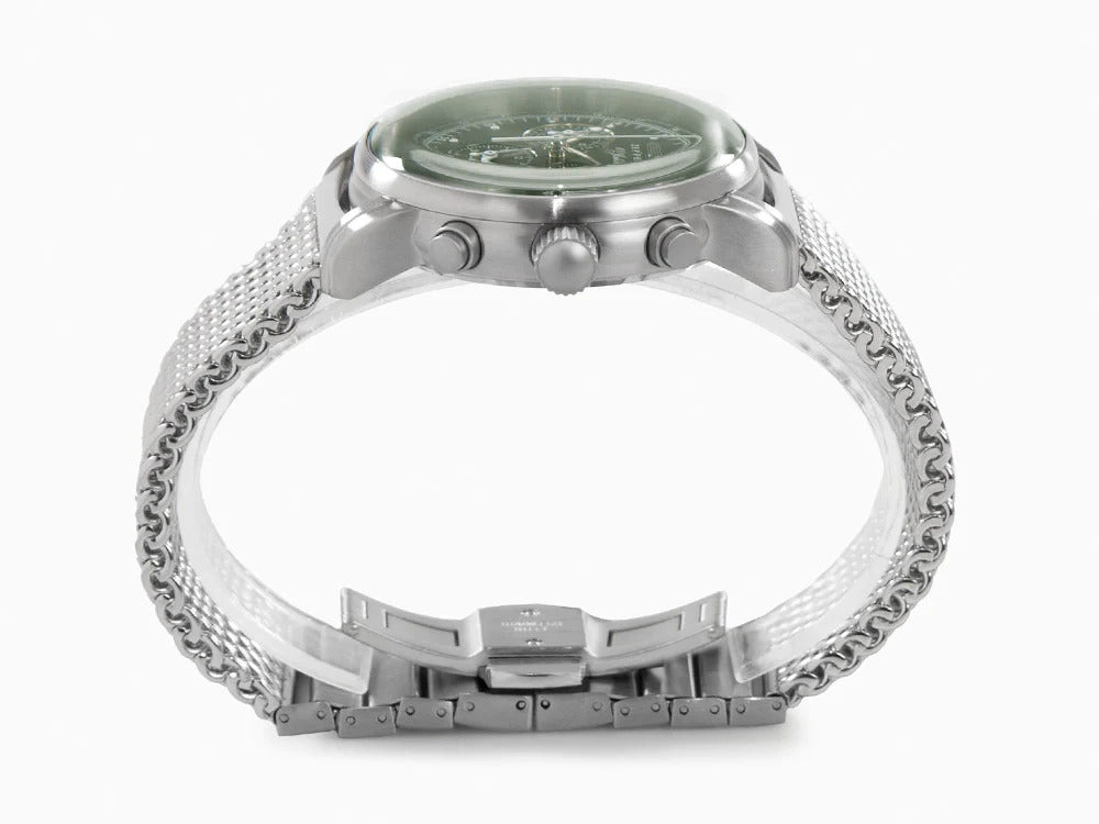 Reloj de Cuarzo Zeppelin 100 Years Zeppelin Ed. 1, Verde, 42 mm, Malla, 8680M-4