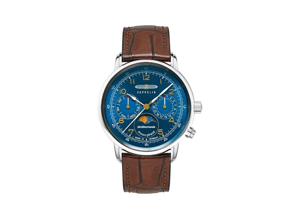 Reloj de Cuarzo Zeppelin Méditerranée, Azul, 36 mm, 9637-3