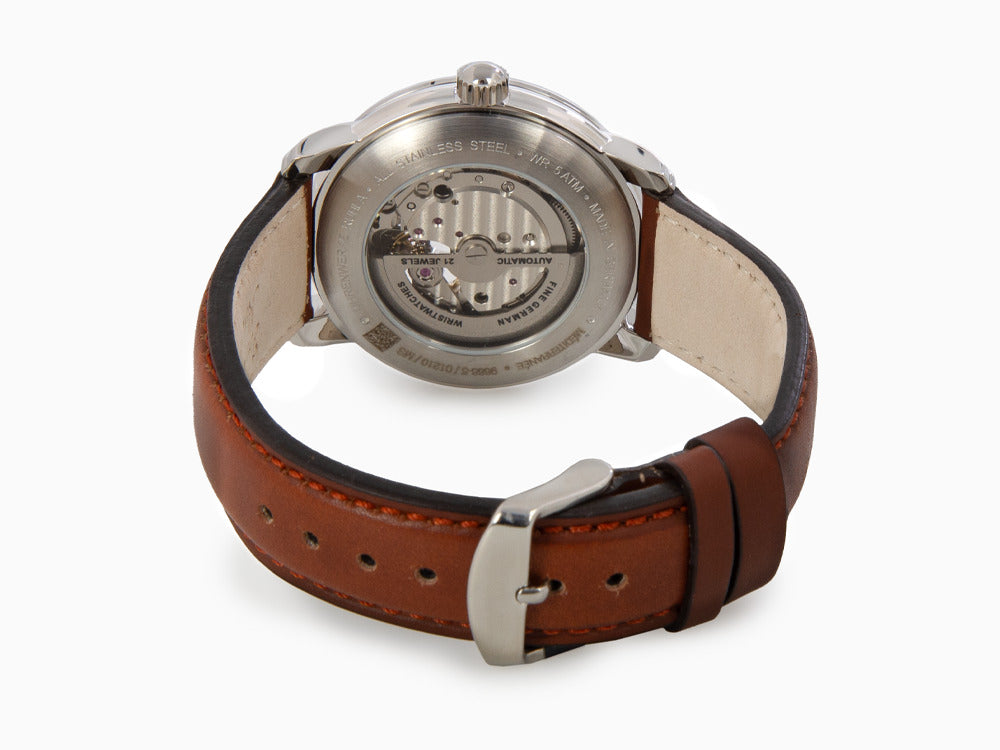 Reloj Automático Zeppelin Méditerranée with Open Heart, Beige, 40 mm, 9666-5