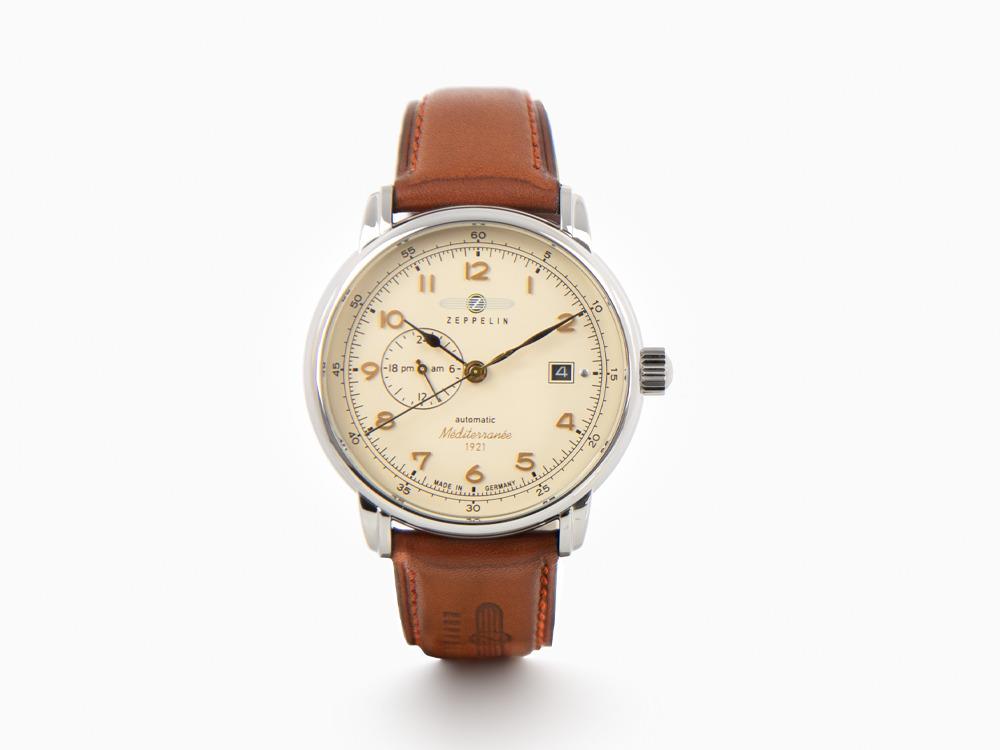 Reloj Automático Zeppelin Méditerranée, Beige, 40 mm, 9668-5