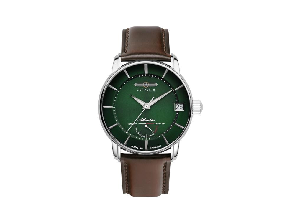Reloj Automático Zeppelin Atlantic, Verde, 43 mm, Día, LE, 8416-4