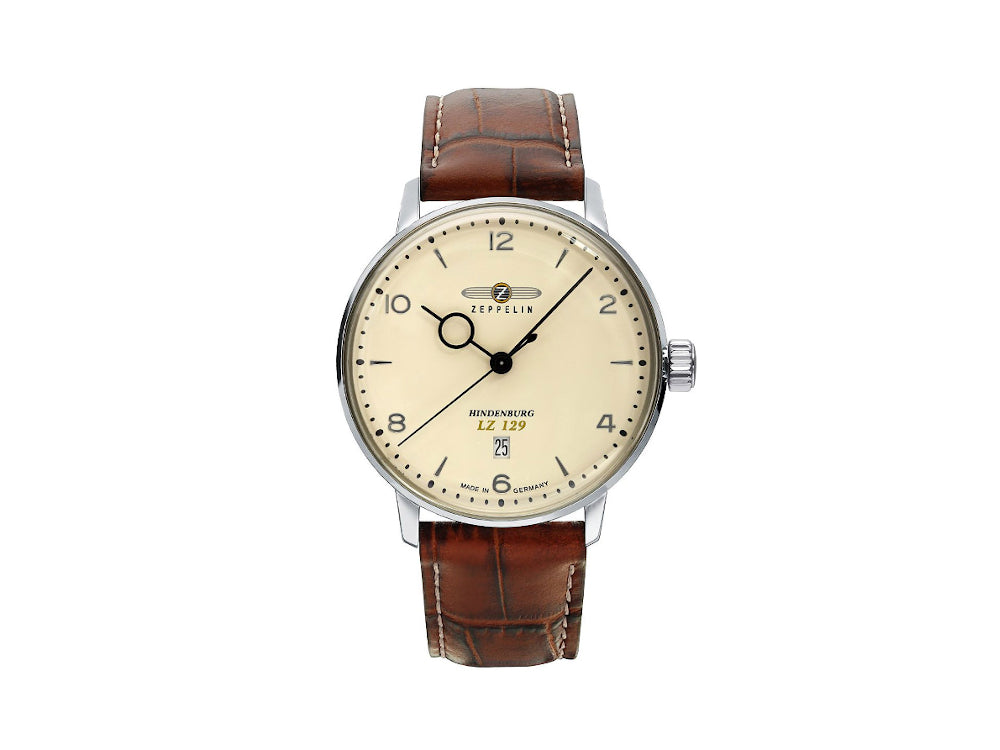 Reloj de Cuarzo Zeppelin LZ 129 Hindenburg, Beige, 40 mm, Día, Piel, 8042-5