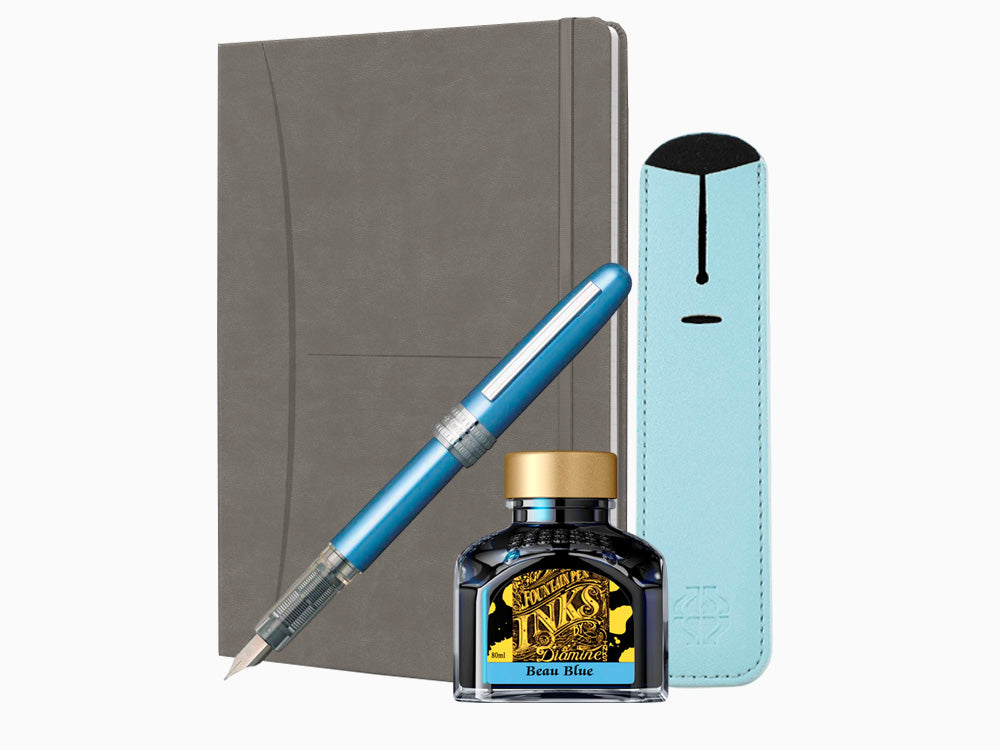 Pack Escritura Azul Gris