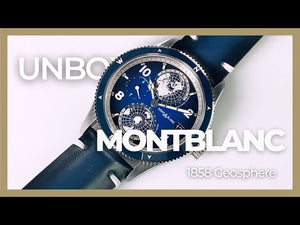 Reloj Automático Montblanc 1858 Geosphere, Titanio, Cerámica, Azul, 42mm, 125565