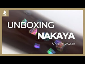 Pluma Estilográfica Nakaya Cigar, Mukuge, Ebonita y laca Urushi