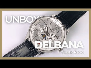 Reloj de Cuarzo Delbana Classic Retro Moonphase, 42mm, Piel, 41601.646.6.064