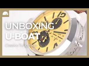 Reloj Automático U-Boat Classico Tungsteno Chronograph, Beige, 45 mm, 9568