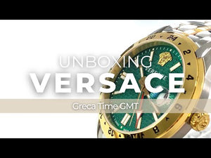 Reloj de Cuarzo Versace Greca Time GMT, Verde, 41mm, Cristal Zafiro, VE7C00623