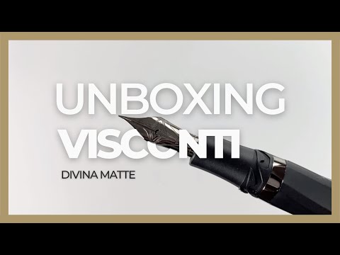 Pluma Estilográfica Visconti Divina Matte, Resina, Negro, KP18-09-FP
