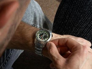 Reloj de Cuarzo Alpina Startimer Pilot Quartz Worldtimer, 41 mm, AL-255GR4S26B