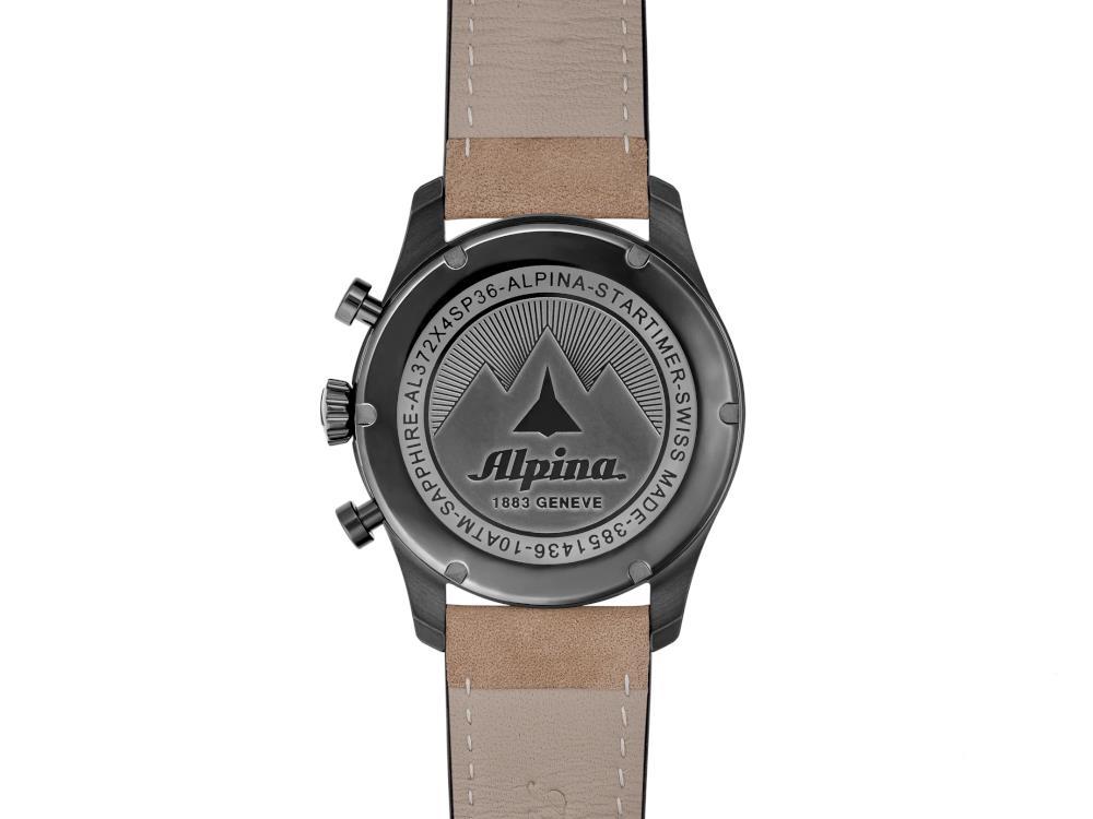 Reloj de Cuarzo Alpina Startimer, 41 mm, Verde, Día, AL-372GR4FBS26