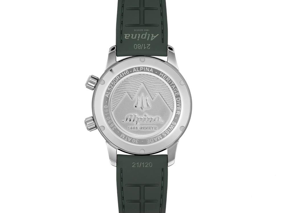Reloj Automático Alpina Seastrong Diver 300 Heritage, Verde, 42 mm, AL-520GR4H6