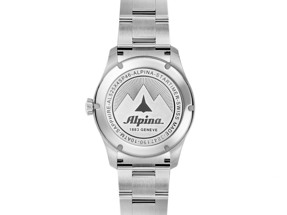 Reloj Automático Alpina Startimer Pilot, 41 mm, Negro, Día, AL-525BW4S26B