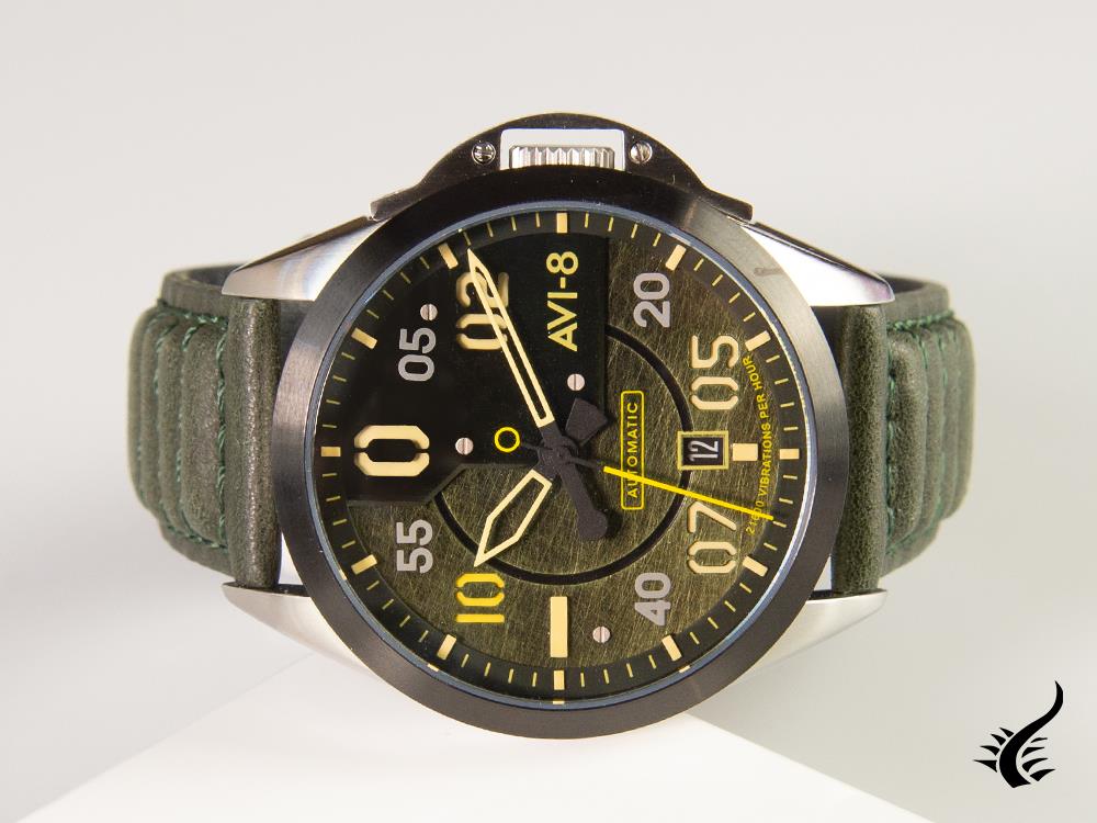 Reloj Automático AVI-8 P-51 Mustang Hitchcock Greentree, Verde, 43mm, AV-4086-03