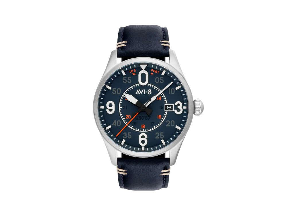 Reloj Automático AVI-8 Spitfire Smith Birmingham, Azul, 42 mm, AV-4090-02