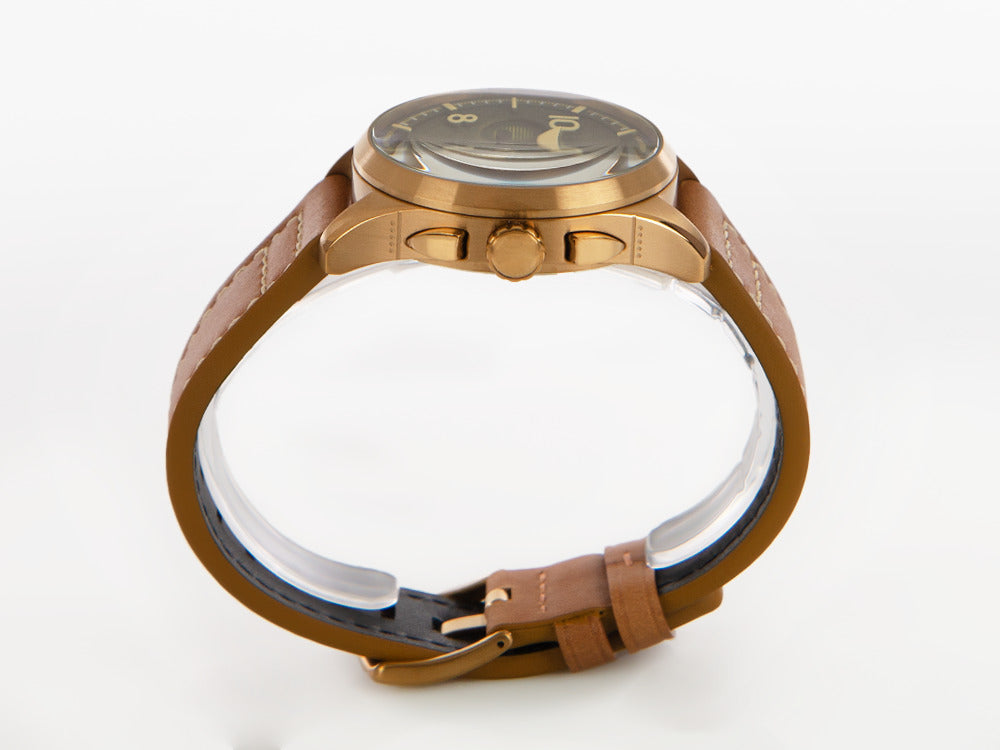 Reloj de Cuarzo AVI-8 Spitfire Lock Chronograph Bronze Green, 42 mm, AV-4089-02