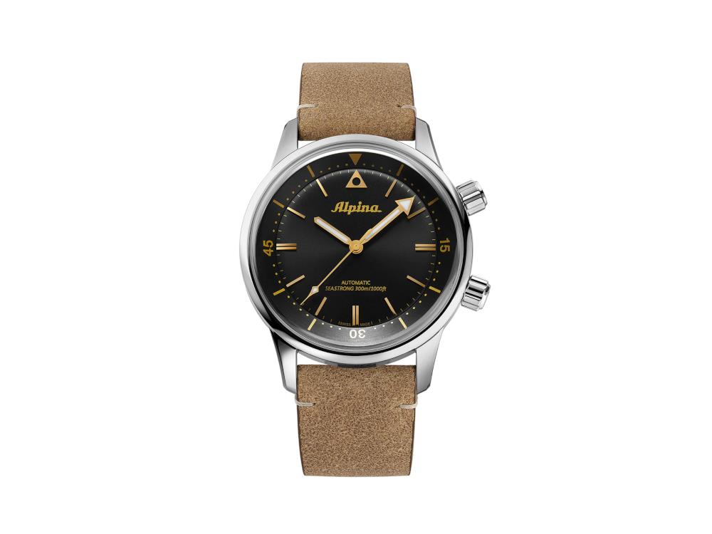 Reloj Automático Alpina Seastrong Diver 300 Heritage, Negro, 42 mm, AL-520BY4H6