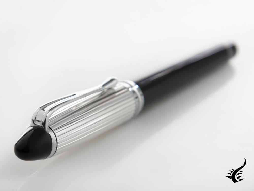 Pluma Estilográfica Aurora Ipsilon Plata y Resina-B14CN