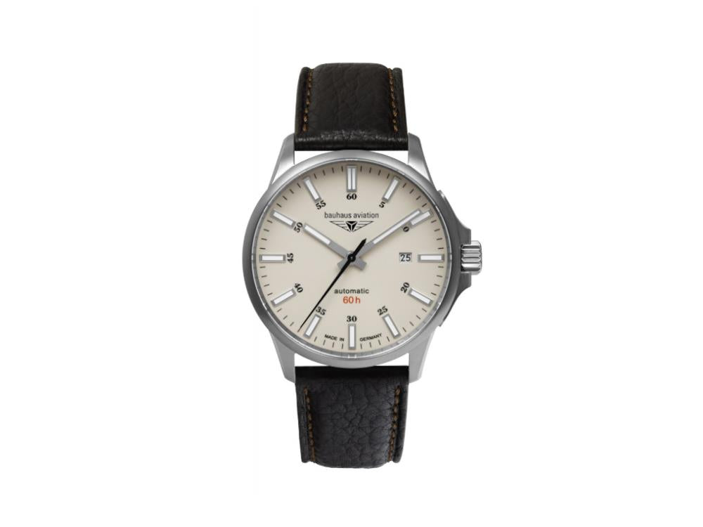 Reloj Automático Bauhaus Aviation, Titanio, Verde, 42 mm, Miyota 8315, 2864-5