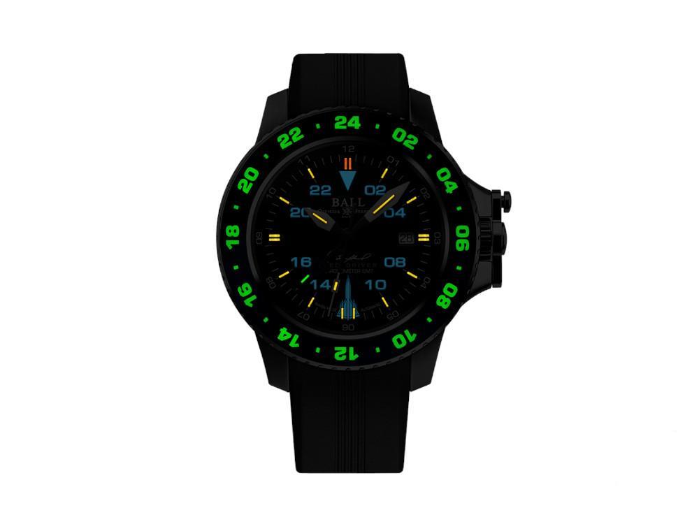 Reloj Automático Ball Engineer Hydrocarbon AeroGMT Sled Driver, Negro, COSC