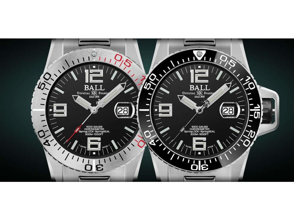 Reloj Automático Ball Engineer Hydrocarbon EOD, Negro, 42 mm, DM3200A-S1C-BK