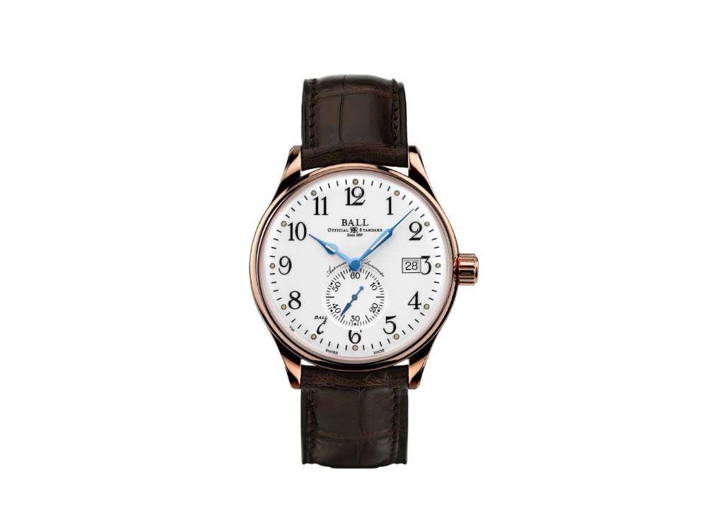 Reloj  Ball Trainmaster Standard Time,  Blanco, COSC