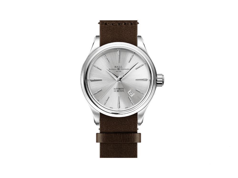 Reloj Automático Ball Trainmaster Legend, 40 mm, Plata, NM9080D-L1J-SL