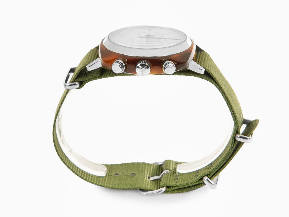 Reloj Briston Clubmaster Classic, Celulosa, Blanco, 40 mm, 16140.SA.T.2.NGA