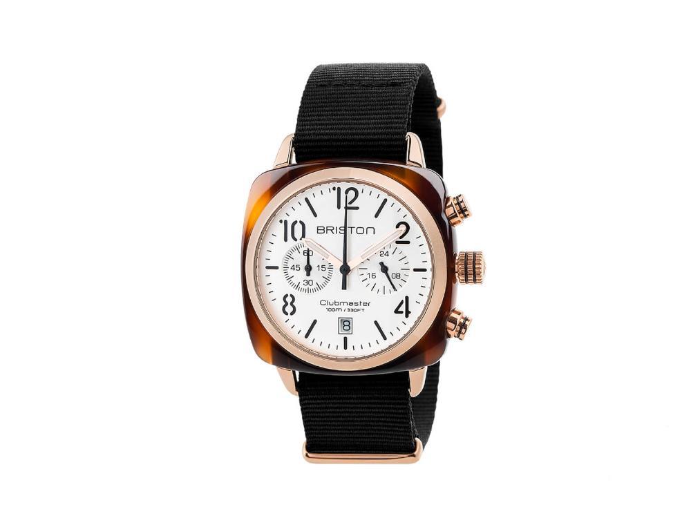 Reloj de Cuarzo Briston Clubmaster Classic, Blanco, 40 mm, 17140.PRA.T.2.NB