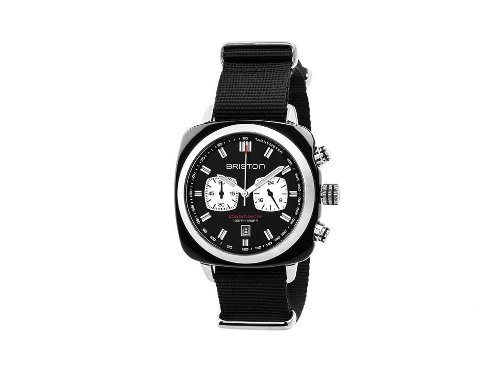 Reloj de Cuarzo Briston Clubmaster Sport, Negro, 42 mm, 17142.SA.BS.1.NB