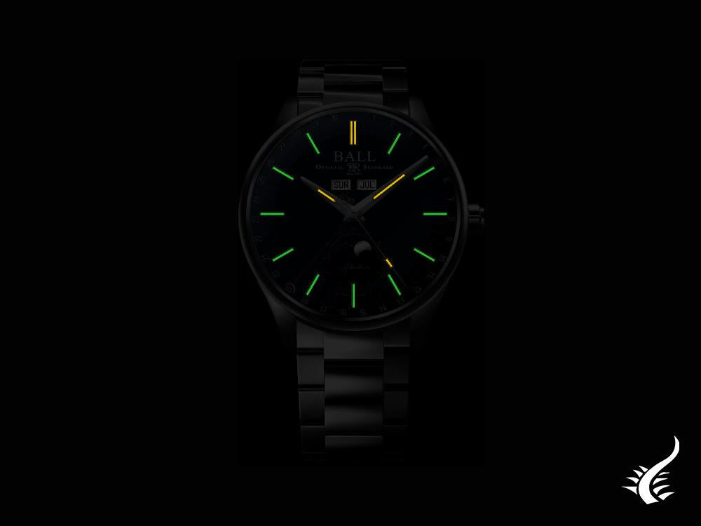 Reloj Automático Ball Engineer II Moon Calendar, Azul, 40mm, NM3016C-S1J-BE