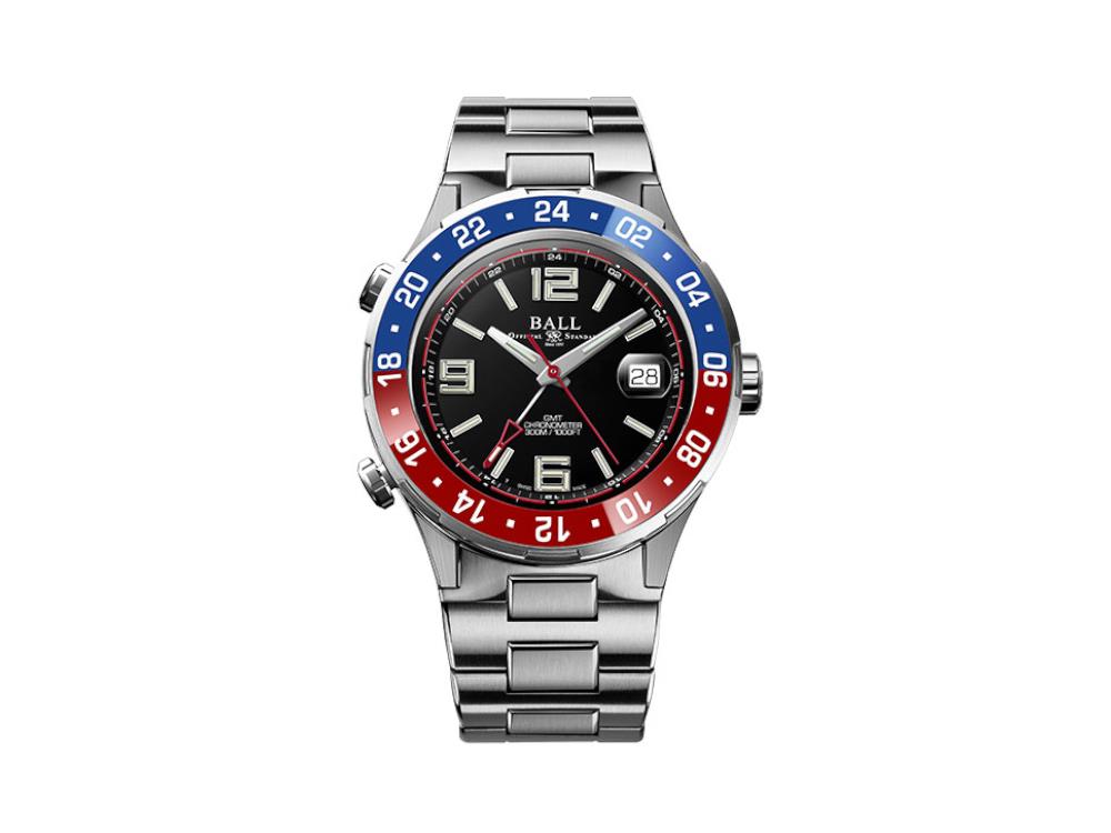 Reloj Automático Ball Roadmaster Pilot GMT, 40 mm, Ed. Limitada, DG3038A-S2C-BK