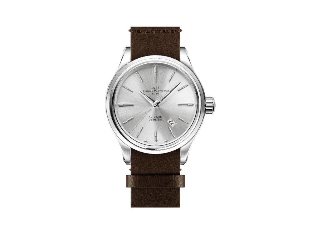 Reloj Automático Ball Trainmaster Legend, 40 mm, Plata, NM9080D-L1J-SL