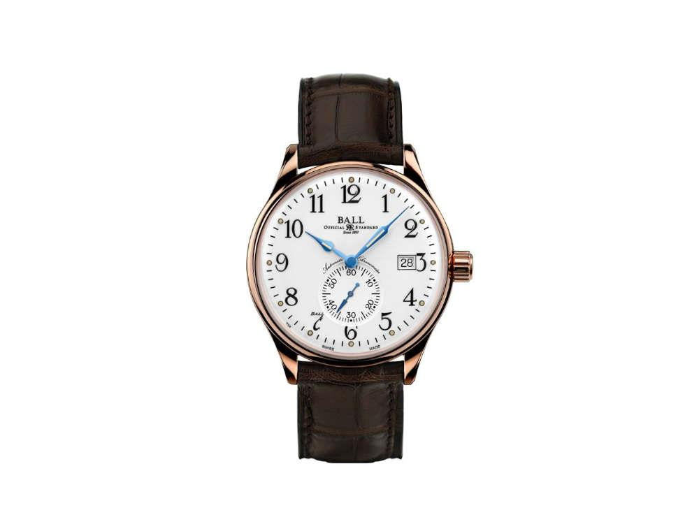 Reloj  Ball Trainmaster Standard Time,  Blanco, COSC