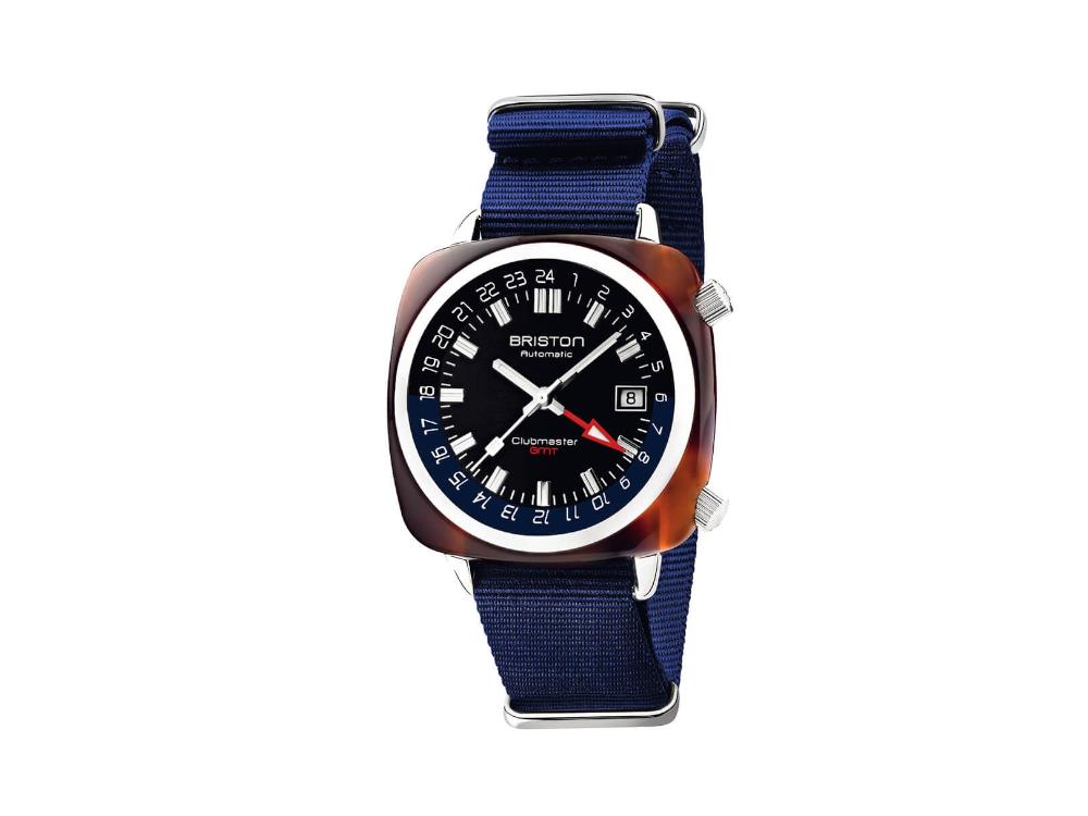 Reloj Automático Briston Clubmaster GMT Traveler, Azul, 42 mm, 19842.SA.T.9.NNB