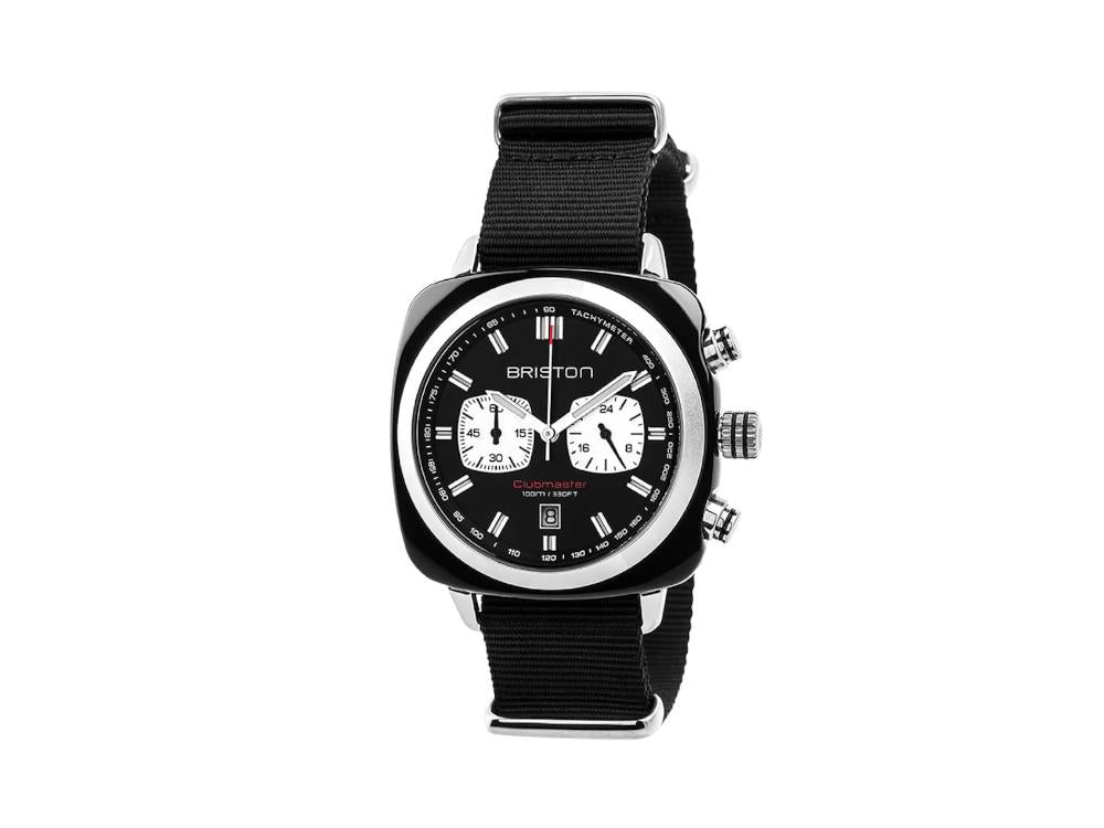 Reloj de Cuarzo Briston Clubmaster Sport, Negro, 42 mm, 17142.SA.BS.1.NB