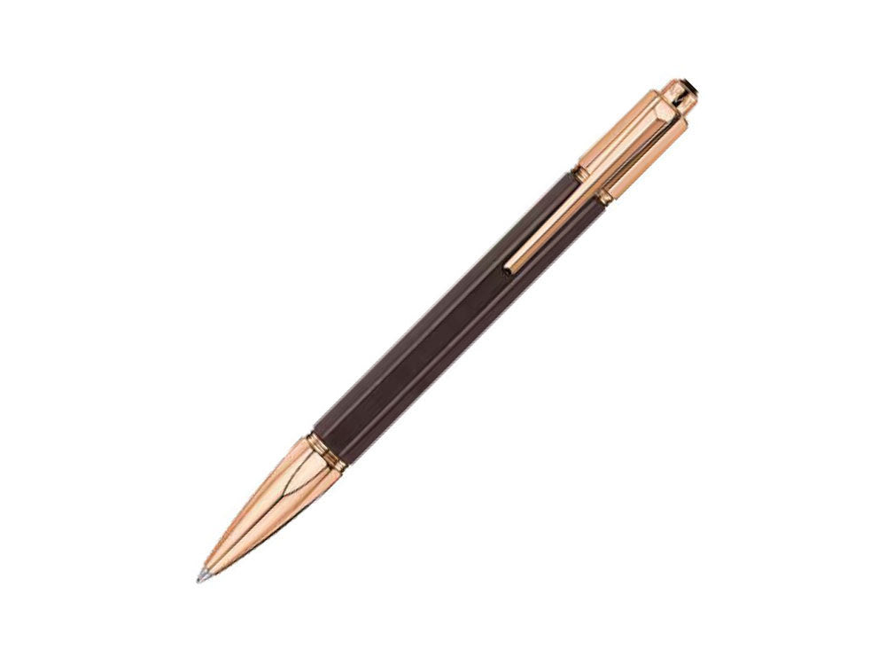 Bolígrafo Caran d´Ache Varius Ebony, Ébano, Marrón, PVD Oro Rosa, 4480.142