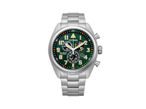 Reloj de Cuarzo Citizen Super Titanium Crono, H500, 43,5mm, Verde, AT2480-81X
