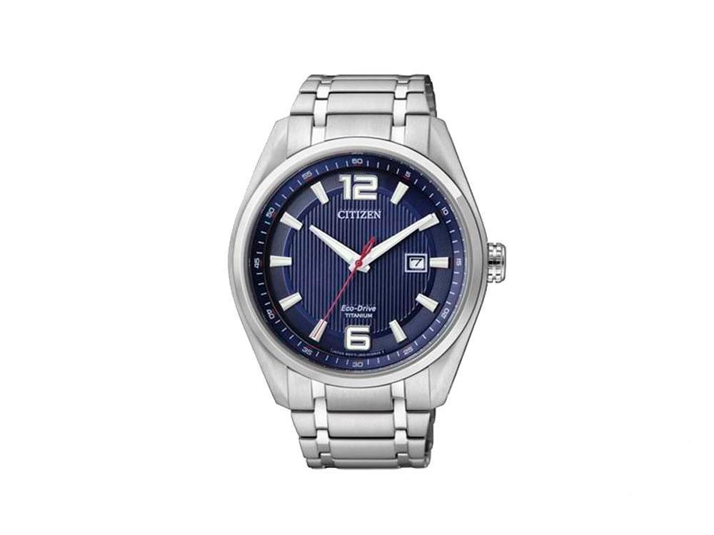 Reloj de Cuarzo Citizen Super Titanium, Eco Drive, 42 mm, Azul,, AW1240-57M