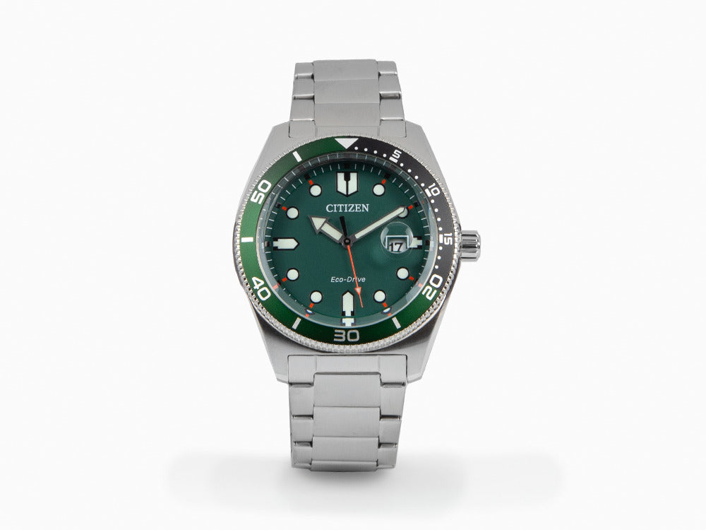 Reloj de Cuarzo Citizen OF, Verde, 43 mm, 10 atm, AW1768-80X