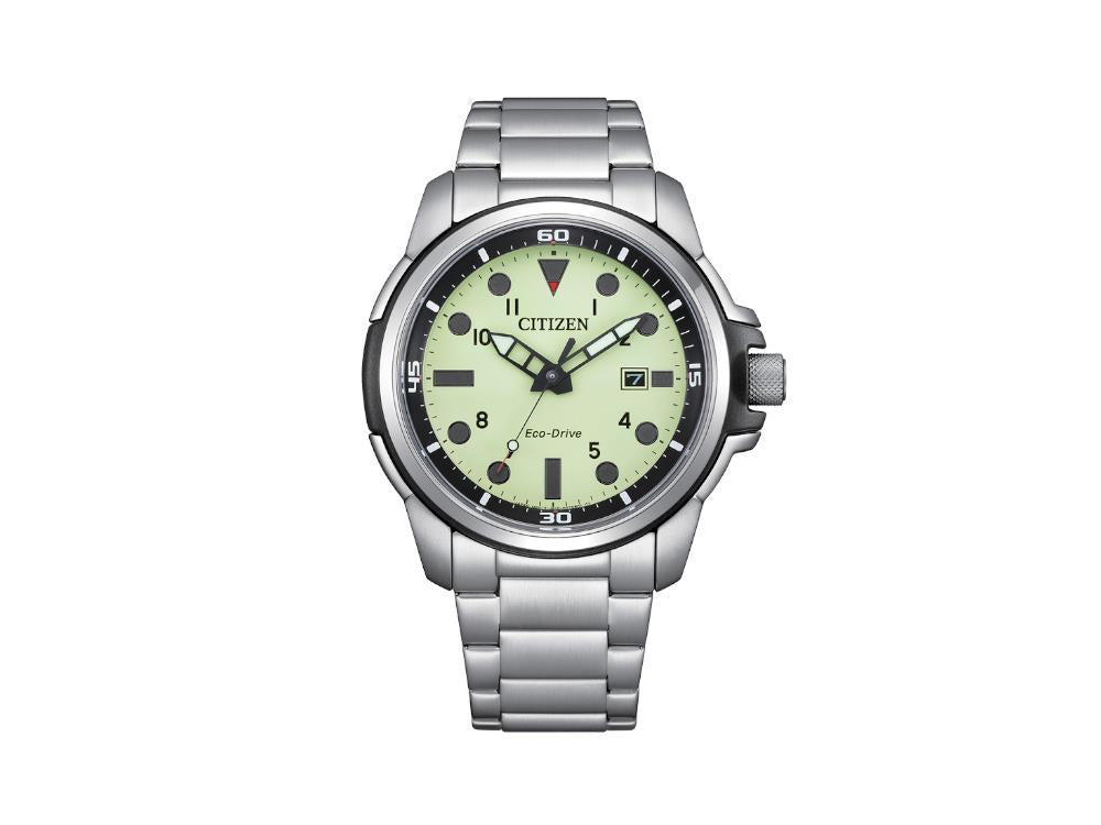Reloj de Cuarzo Citizen OF Sea Land, Verde, 44 mm, 10 atm, AW1800-89X
