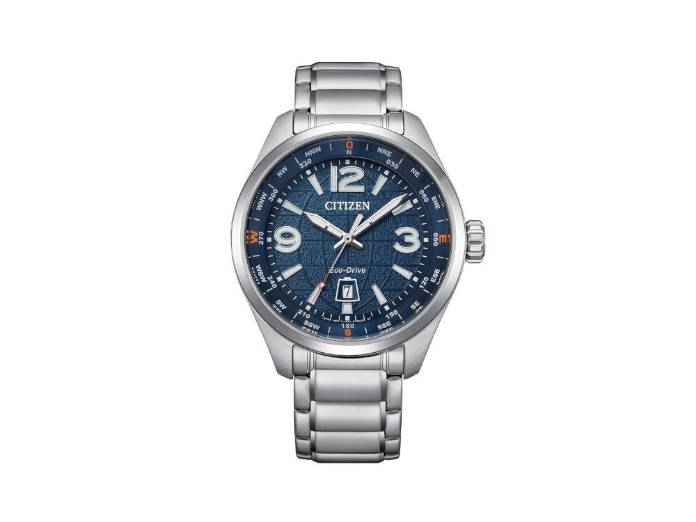Reloj de Cuarzo Citizen OF Pilot Traveler, Azul, 42.6 mm, 10 atm, AW1830-88L