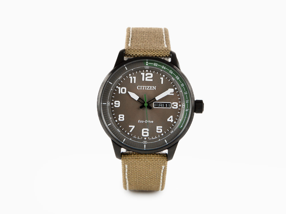 Reloj de Cuarzo Citizen OF, Gris, 42 mm, Nylon, 10 atm, BM8595-16H