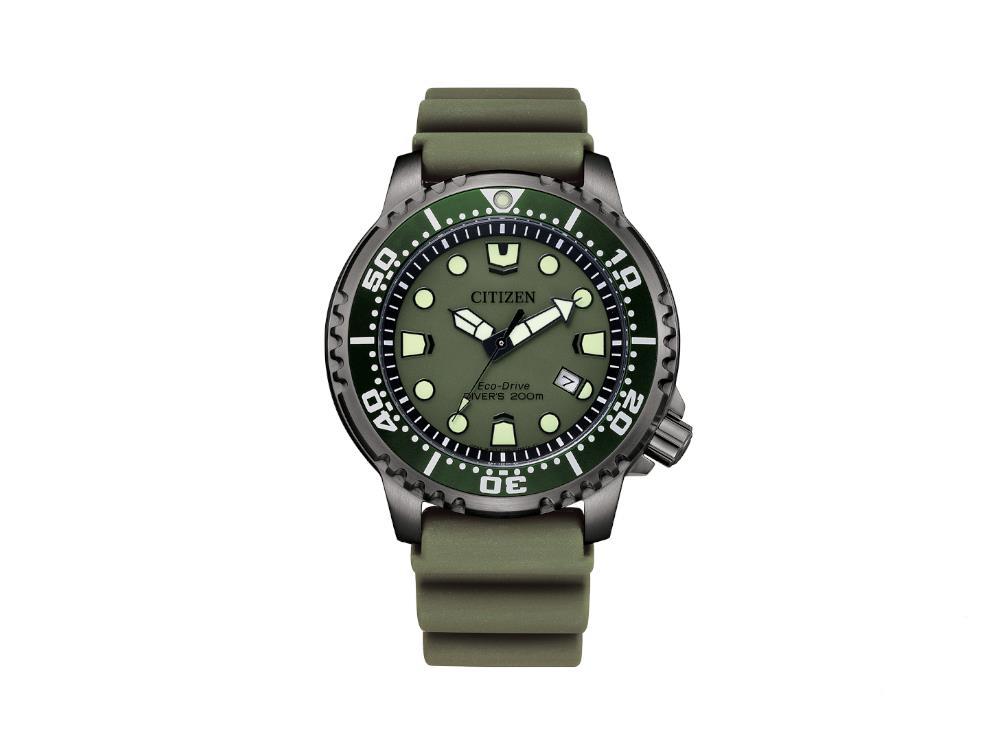 Reloj de Cuarzo Citizen Promaster, Eco Drive, 44 mm, Verde, 20 atm, BN0157-11X