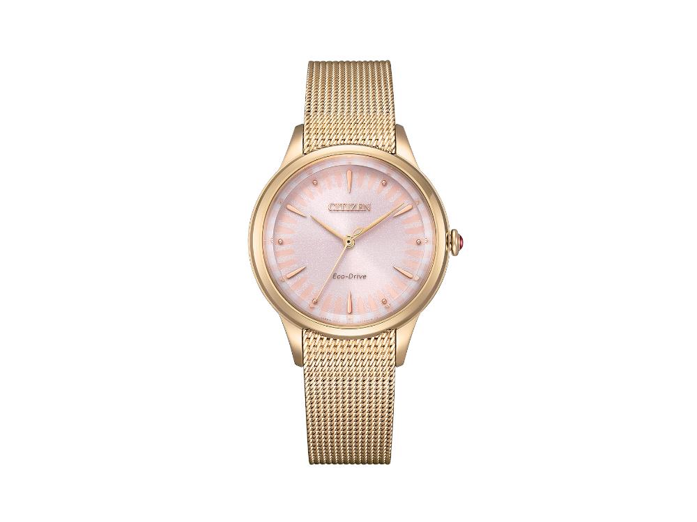 Reloj de Cuarzo Citizen Lady, Eco Drive E031, 32.5 mm, Madre perla, EM0818-82X