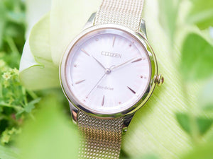 Reloj de Cuarzo Citizen Lady, Eco Drive E031, 32.5 mm, Madre perla, EM0818-82X