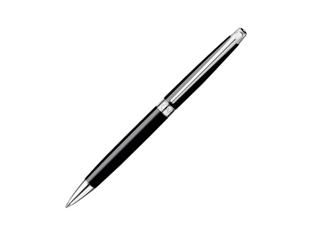 Bolígrafo Caran d´Ache Léman Slim Black Ebony, Laca, Rodio, Negro, 4781.782