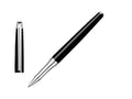 Roller Caran d´Ache Léman Slim Black Ebony, Laca, Rodio, Negro, 4771.782