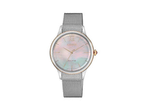 Reloj de Cuarzo Citizen Lady, Eco Drive E031, 32,5 mm, Rosa, EM0816-88Y